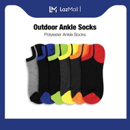 ARRIVE GUIDE x QSTAR Outdoor CASUAL SHORT Polyester Very Thick Ankle Socks (3 Pairs) ASP4052