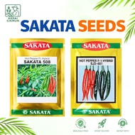 Benih Cili F1 Hybrid Sakata 461 & Sakata 508 Repack | Cili Kulai Panjang & Cili Padi | Benih Cili Be