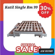 Direct Kilang Katil Bujan Katil Solid kayu, Single, Super Single, Queen, King, Solid wood bedframe Q