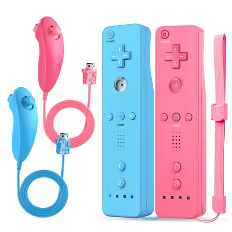 Wii Controller for Nintendo Wii, Wii Remote with Silicone Case and Strap Compatible with Nintendo Wi