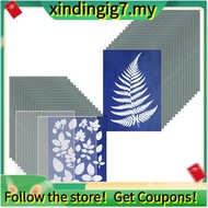 【】30 Sheets Sun Print Paper Kit, Activated Printing Art Paper Cyanotype Paper