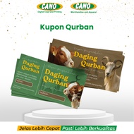 CANO Eid al-Adha Qurban Coupon | Canon Print Detachable Coupon Art Paper Carton Linen