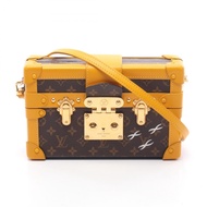 【二手】LOUIS VUITTONPetite Malle 單肩包 M44199 PVC 塗層帆布皮革 Petite Malle 女士二手 A