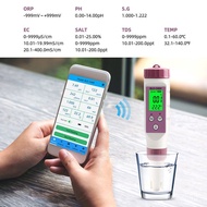 T Tester Water Quality Control 7-in-1 TDS Test APP Aquarium ORPph Meter Bluetooth Laboratory Salinit