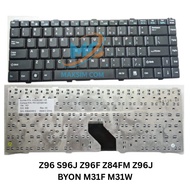 ASUS Z96 S96J Z96F Z84FM Z96J KEYBOARD BYON M31F M31W BLACK