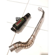 Daeng sai4 Pipe canister conical open specs exhaust Pipe for Wave 125 Xrm 110/125 Wave 100/110/115 R