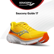 Saucony Guide 17 Road Running Stability Shoes Men's - C(PEPPER/CANARY) S20936-116