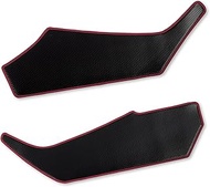 YOURS ZR-V Exclusive Interior Panel Cover, 2 PCS [Carbon Tone/Bordeaux] Kickguard Design, Sewing, Ma