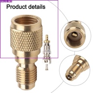【Best-selling】R410a  for Mini Split AC HVAC Charging Vacuum Adapter 5/16 to 1/4IN w/Valve Core