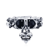 ake ake Fierce-de-Lock Bangle กำไลมือเงินแท้ 925 ขึ้นงานมือสไตล์ยุคกลางยุโรปสุดดุดัน จี้ลายFierce-de