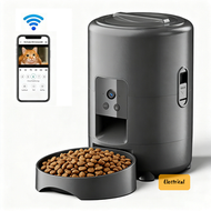 其他品牌 - 寵物餵食器連鏡頭及雙向通話 | 雙重供電 | 智能定時餵食 | 防卡糧設計