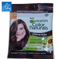 Pewarna rambut TANPA REAKSI AMMONIA dengan kandungan MENUTRISI halal MUI GARNIeR Color Naturals 5.32
