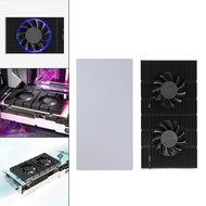 [nvvufknck] Graphic Card Backplane Cooler W/Dual PWM Fan Adjustable Speed for RTX 3090 3080