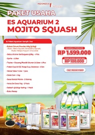 [PAKET ES AQUARIUM MOJITO SERIES] Paket Usaha Es Akuarium Bubuk Minuman Kekinian Paket Bisnis Minuma