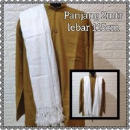 Plain white rida turban long white turban/ long turban/ habaib turban/ serban lelaki