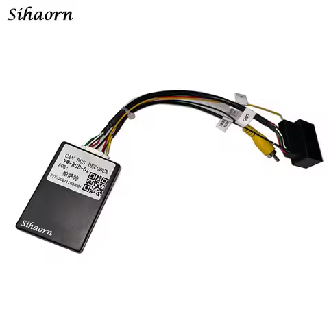 Sihaorn Electrical Adapter RGB to (RCA) AV CVBS Signal Converter Adapter For VW Tiguan Golf 6 B7L Pa