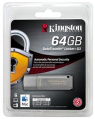 金士頓 Kingston USB3.0 DataTraveler Locker+ G3 64GB 64G 硬體加密隨身碟