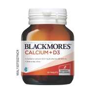 BLACKMORES Calcium + D3 30S General Wellbeing Calcium 600mg Vitamin D3 500IU