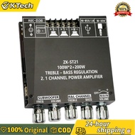 {NEW} ZK-ST21 แอมพลิฟายเออร์ซับวูฟเฟอร์บลูทู ธ ที่เข้ากันได้กับบลูทู ธ 100W+100W+200W โมดูลแอมพลิฟาย