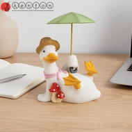 KENTON Duck Umbrella Ornament, Handicraft Simulated Umbrella Duck Statue, Cute Model Crafts Collecti
