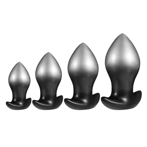 Soft Anal Plugs for Gay Men Prostate Massage Liquid Silicone 35-80mm Huge Butt Plug Anal Training Co