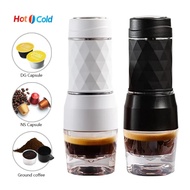 Hibrew 3 In 1 Portable Coffee Machine Manual Capsule Espresso Maker For Nespresso Capsules &amp; Coffee Powder