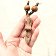 【母親節禮物】大地女神大地之母系列原始陶土項鍊( 迷你)手捏陶