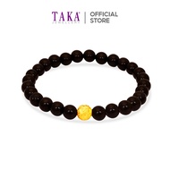 TAKA Jewellery 999 Pure Gold Ball Beads Bracelet