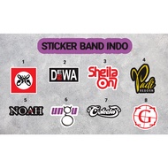INDO BAND STICKER INDO AESTHETIC BAND STICKER / HELMET STICKER MOTORCYCLE STICKER LAPTOP STICKER (SI