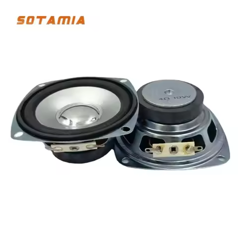 SOTAMIA 2Pcs 3 Inch Full Range Speaker 4 Ohm 10W Hifi Music Home Theater Sound Loudspeaker DIY Mini 