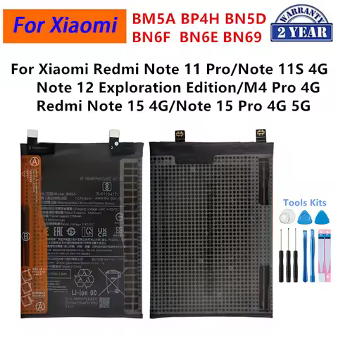 Brand New BN5D BN69 BN6E BN6F BM5A BP4H Battery For Xiaomi Redmi Note 11 Pro Note 12 11S 4G Redmi No