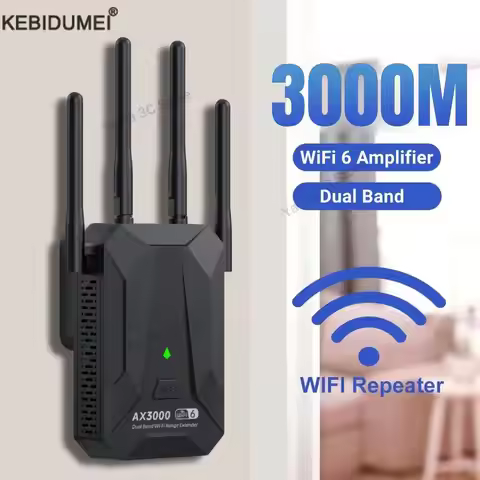 3000Mbps 5Ghz Wireless WiFi Repeater 2.4G/5GHz Wi-Fi 6 Signal Amplifier Extender Router Network Wlan