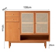 HY-JD Eco Ikea Ikea Official Direct Sales Nordic Solid Wood Rattan Shoe Cabinet Home Doorway Entrance Cabinet Japanese C