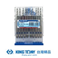 KING TONY 金統立 專業級工具 六角起子不銹鋼鑽頭10支組(3.2mm) KT7E12132-10WH｜020015300101
