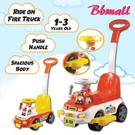 1-3 Years Old Kid Ride On Fire Truck Push Car Stroller / Mainan Lori Pemadam Kebakaran