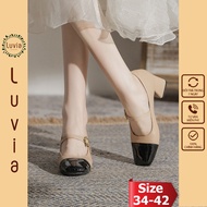 Luvia X100CG 5-inch classic French high heels (Loose-fitting shoes, thin feet go down 1 size)