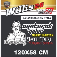 DEDI MULYADI BAPA AING CAR SIDE WINDOW CUTTING STICKER DEDI MULYADI CUTTING STICKER/ REFLECTIVE MATE