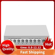 Homelab Setup 2.5GbE Smart Managed Switch 8 Port 2500Mbps Network 10Gbps + Slot Web Interface Link A