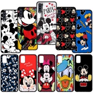 Soft Casing Samsung Galaxy A13 A33 A53 A73 A22 5G Silicone Cover Black Lluxury E2-GB135 mickey funny