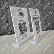 SEE OUR MENU SCAN TO PAY/ SIGN COFFEESHOP ACRYLIC SEE OUR MENU/ CAFE SIGN/ RESTAURANT SIGN/ TABLE SI
