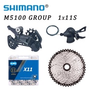 ◆▦Shimano Deore M5100 1x11 Speed derailleurs Groupset 11 speed right shift lever RD KMC CN Chain CS