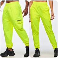 Zumba Libre กางเกงคาร์โก้ข้างกางเกงขาม้าสีชมพูน่าตกใจ Z1B00 0696