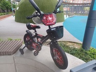 新車 兒童單車 蜘蛛 車 14吋 538元 ，12吋488元，16吋588元，18吋638元 bbcwpbike  spider bike kid child  黑/白/藍色