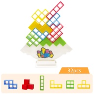 เกม Tetra Tower Tetris Balance Toy Stacking Building Block ของเล่นสําหรับเด็กผู้ใหญ่เกมสําหรับครอบคร