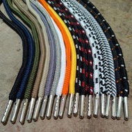 Premium silver aglet hoodie strap, round silver aglet sport pants strap premium steel-toed pants str