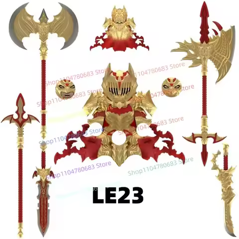 New MOC Building Blocks MiniFigures LE23 LE22 LE21, Assembled Model Ornaments Anime Cartoon ToysGift