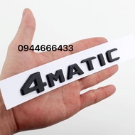 Black 4matic stamp, Glc 4matic lettering, black 4matic embossed lettering