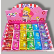 1 Box (72 Pcs) Slime Pillow Crystal Mud Cloudy Sky Slime Glitter Clear 6 Colors Cute Children's Toys
