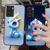 Oppo a77s / a57 2022 4g glass phone case with lovely dragon and dragon print 2024