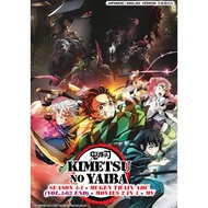 KIMETSU NO YAIBA SEASON 1-4 + MUGEN TRAIN ARC(VOL.1-63END) + MOVIES 2 IN 1 + MV DVD + EXTRA GIFT